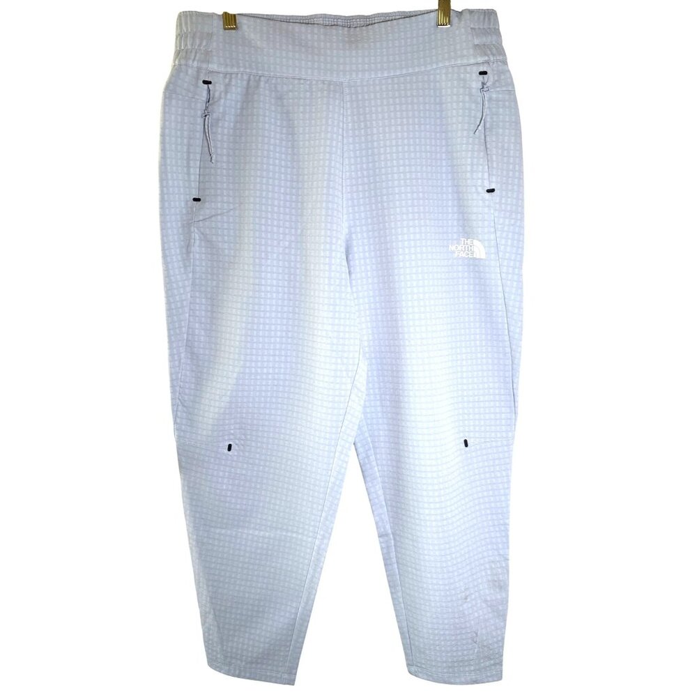 The North Face Womens Size Large Tekware Grid Pants Flashdry Gray Fleece‎